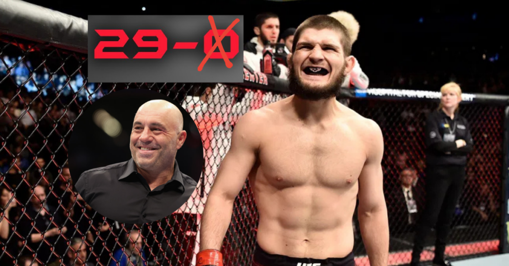 Joe Rogan zet vraagtekens bij ‘perfecte’ record Khabib Nurmagomedov Joe Rogan zet vraagtekens bij 'perfecte' record Khabib Nurmagomedov
