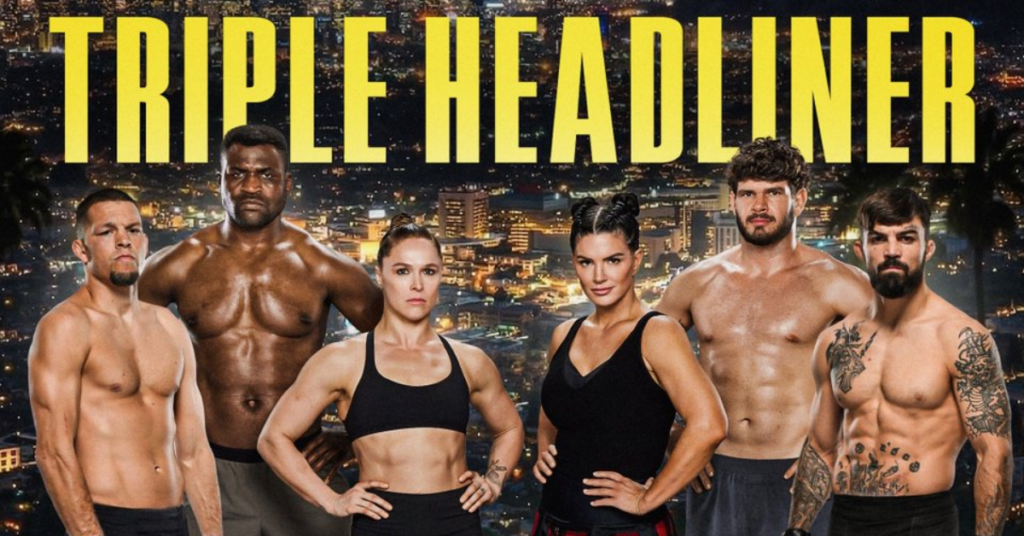 Ronda Rousey tegen Gina Carano: complete fight card Netflix MVP MMA bekend Ronda Rousey tegen Gina Carano: complete fight card Netflix MVP MMA bekend