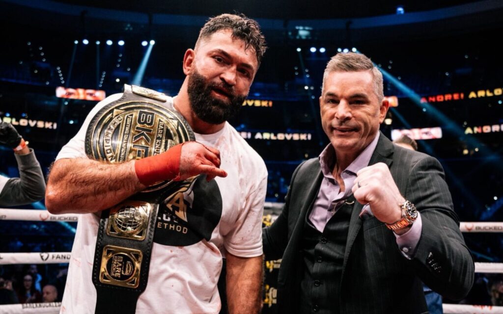 Parker Porter daagt Andrei Arlovski uit voor BKFC-titelgevecht Parker Porter daagt Andrei Arlovski uit voor BKFC-titelgevecht